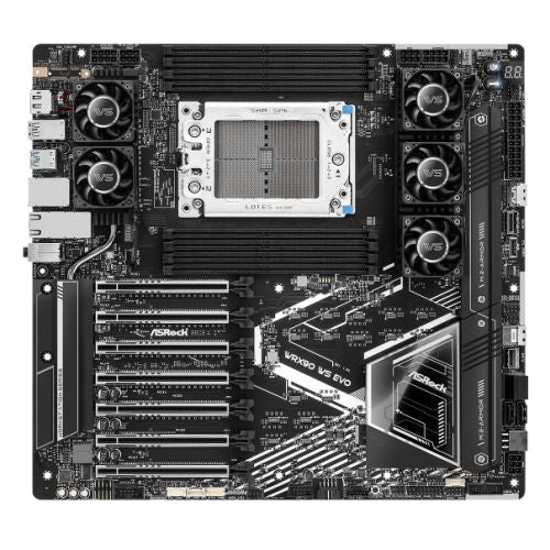 ASRock WRX90 WS EVO Workstation Motherboard - sTR5, 8x DDR5 ECC, 7x PCIe 5.0 ASRock WRX90 WS EVO Workstation Motherboard - sTR5, 8x DDR5 ECC, 7x PCIe 5.0
